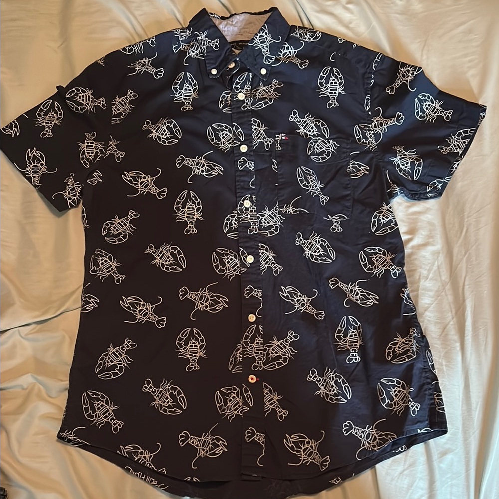 Tommy Hilfiger Blue Casual Button Down Shirt